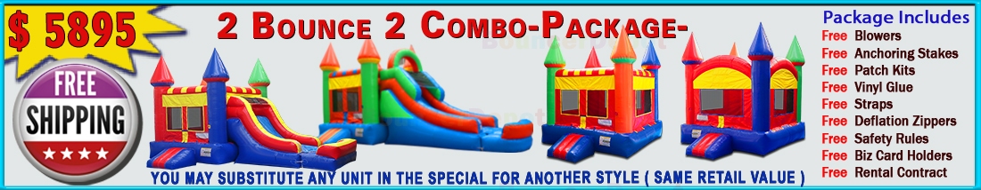 2 Bounce House 2 Combo Package